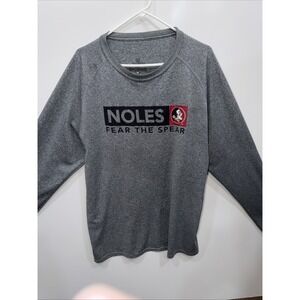 FSU Florida State  Seminoles Fear The Spear XL Grey Long Sleeve Shirt
